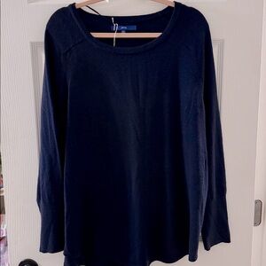 Apt. 9 Navy Shimmer Sweater